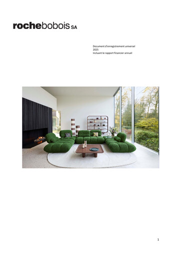 Thumbnail Roche Bobois Universal Registration Document 2025
