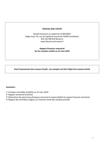 Thumbnail Fiducial Real Estate Half-year Report 2019-h1