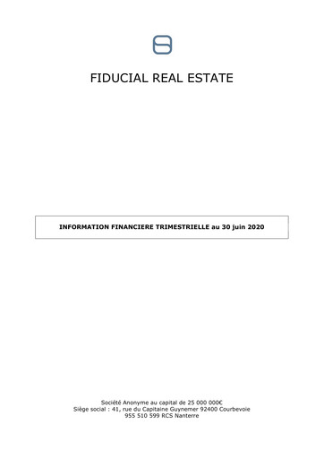 Thumbnail Fiducial Real Estate Quarterly Report 2020-q3