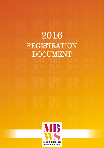 Thumbnail Marie Brizard Wine & Spirits Annual Report 2016