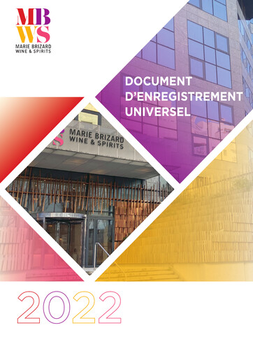 Thumbnail Marie Brizard Wine & Spirits Universal Registration Document 2022