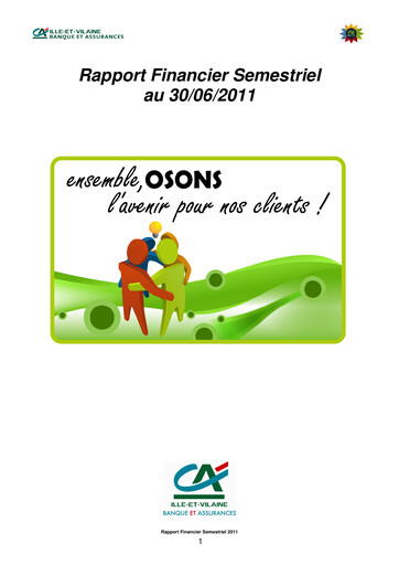 Thumbnail Caisse régionale de Crédit Agricole Mutuel d'Ille-et-Vilaine Half-year Report 2011-h1