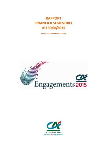Thumbnail Caisse régionale de Crédit Agricole Mutuel d'Ille-et-Vilaine Half-year Report 2015-h1