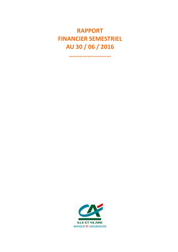 Thumbnail Caisse régionale de Crédit Agricole Mutuel d'Ille-et-Vilaine Half-year Report 2016-h1