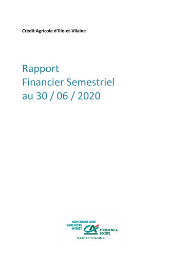 Thumbnail Caisse régionale de Crédit Agricole Mutuel d'Ille-et-Vilaine Half-year Report 2020-h1