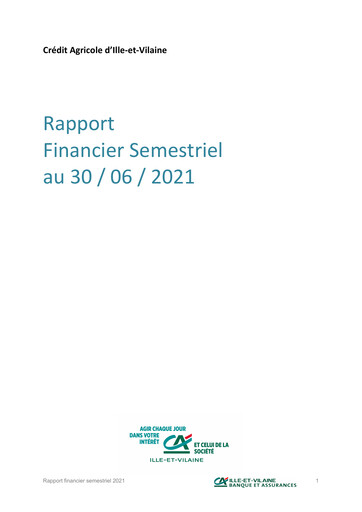 Thumbnail Caisse régionale de Crédit Agricole Mutuel d'Ille-et-Vilaine Half-year Report 2021-h1