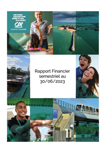Thumbnail Caisse régionale de Crédit Agricole Mutuel d'Ille-et-Vilaine Half-year Report 2023-h1