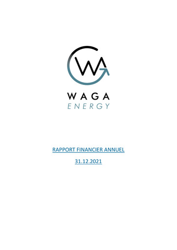 Thumbnail Waga Energy Financial Report 2021