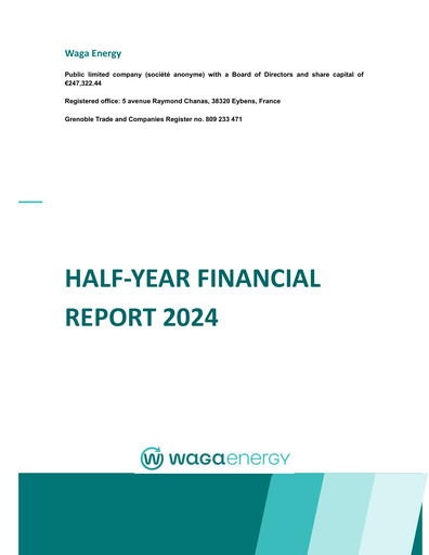 Miniature Waga Energy Rapport semestriel 2024-h1