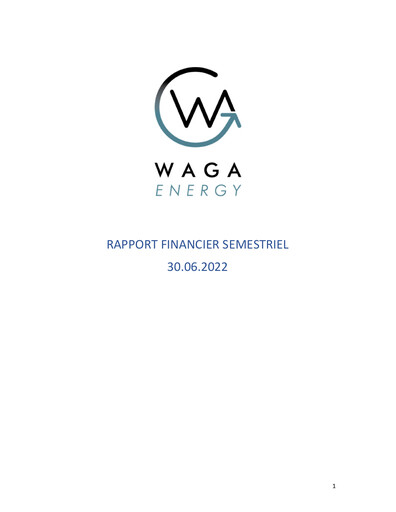 Thumbnail Waga Energy Half-year Report 2022-h1