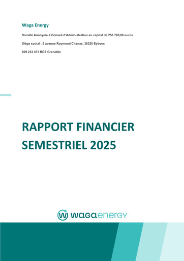 Miniature Waga Energy Rapport semestriel 2025-h1