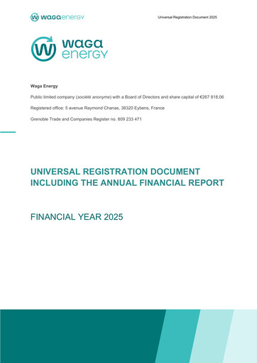 Thumbnail Waga Energy Universal Registration Document 2025