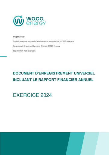Thumbnail Waga Energy Universal Registration Document 2024