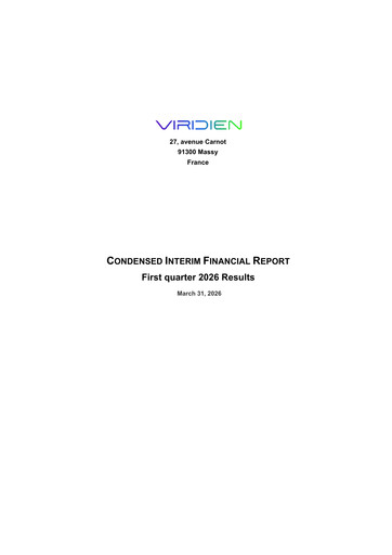 Miniature Viridien Rapport trimestriel 2026-q1
