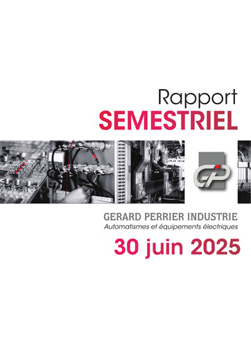 Thumbnail Gérard Perrier Industrie S.A. Half-year Report 2025-h1