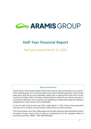 Thumbnail Aramis Group Half-year Report 2025-h1