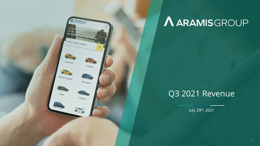Thumbnail Aramis Group Quarterly Report 2021-q3