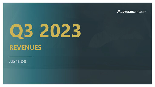 Thumbnail Aramis Group Quarterly Report 2023-q3