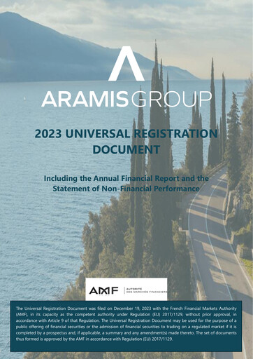 Thumbnail Aramis Group Universal Registration Document 2023