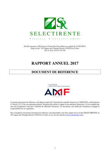 Thumbnail Selectirente Annual Report 2017