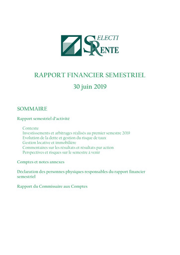 Thumbnail Selectirente Half-year Report 2019-h1