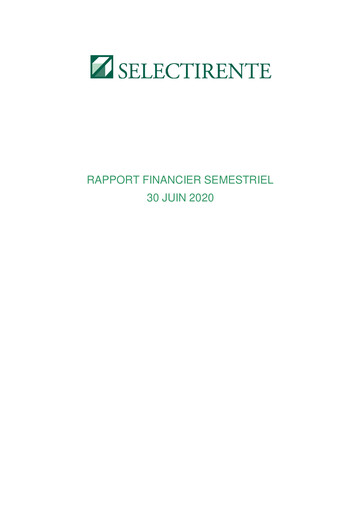Thumbnail Selectirente Half-year Report 2020-h1