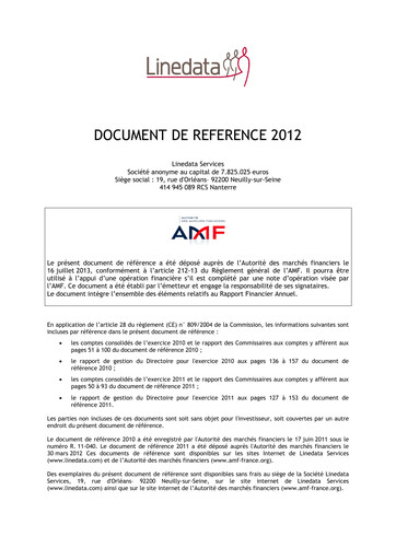 Miniature Linedata Services Document d'enregistrement universel 2012