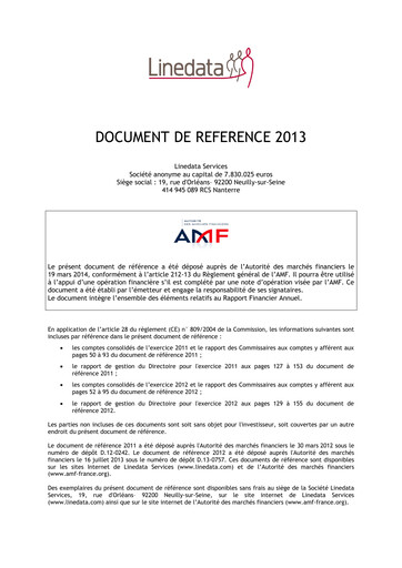 Miniature Linedata Services Document d'enregistrement universel 2013