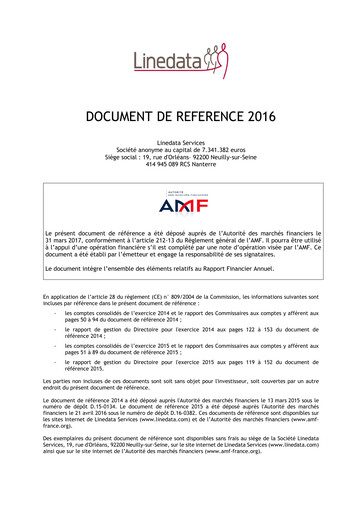 Miniature Linedata Services Document d'enregistrement universel 2016