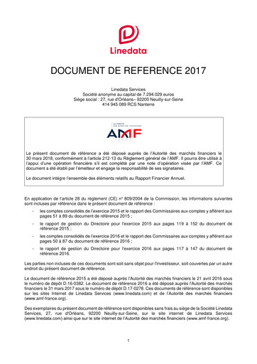 Miniature Linedata Services Document d'enregistrement universel 2017