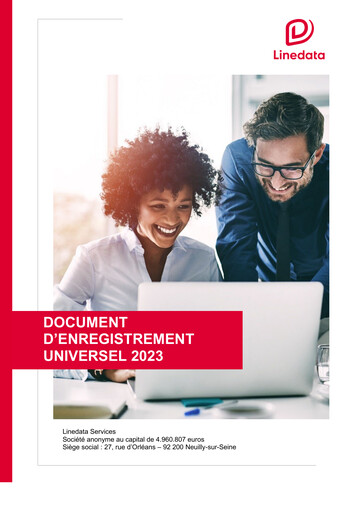 Miniature Linedata Services Document d'enregistrement universel 2023