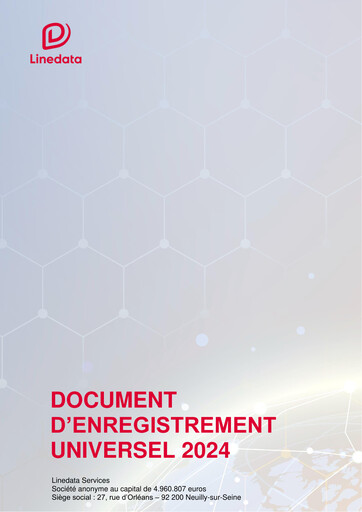 Miniature Linedata Services Document d'enregistrement universel 2024