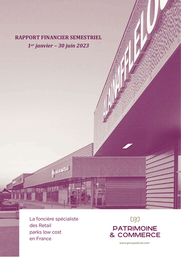 Thumbnail Patrimoine et Commerce SA Half-year Report 2023-h1