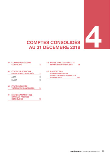 Thumbnail Fonciere Inea Financial Statement 2018