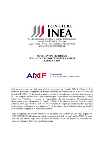 Thumbnail Fonciere Inea Universal Registration Document 2009