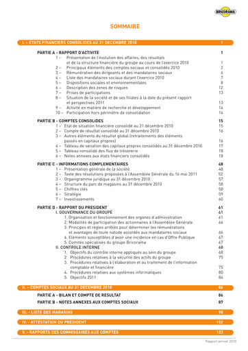Thumbnail Bourrelier Group Annual Report 2010