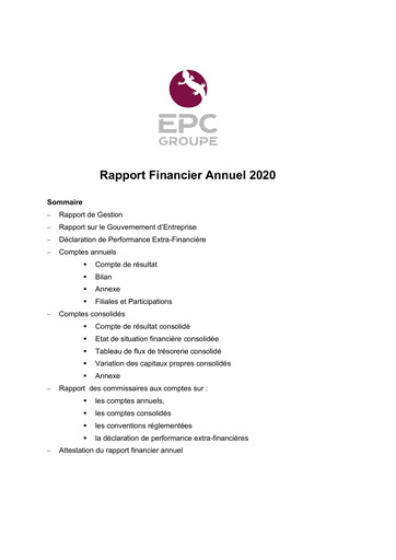Thumbnail EPC Groupe Financial Report 2020