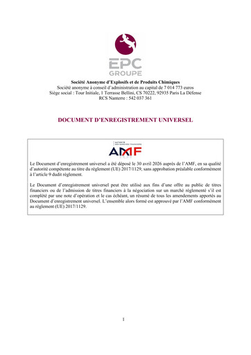 Thumbnail EPC Groupe Universal Registration Document 2025