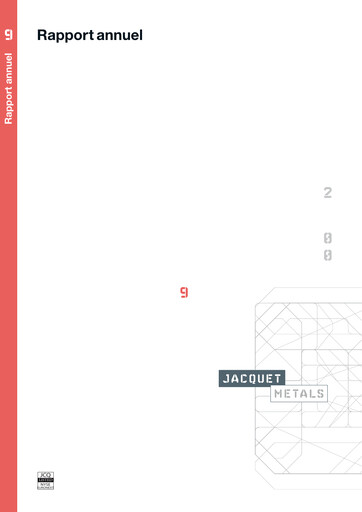 Miniature Jacquet Metals Rapport annuel 2009