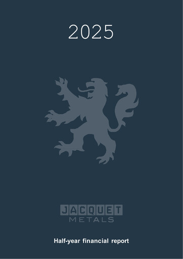 Thumbnail Jacquet Metals Half-year Report 2025