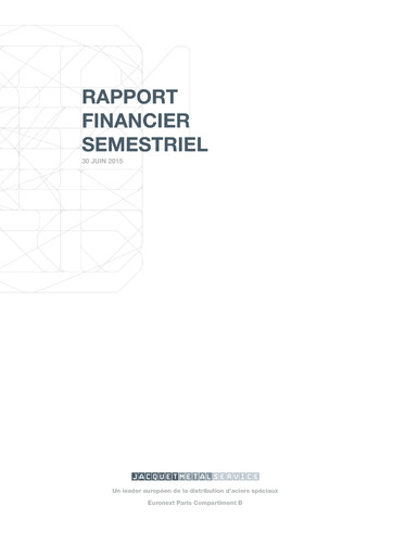 Thumbnail Jacquet Metals Half-year Report 2015