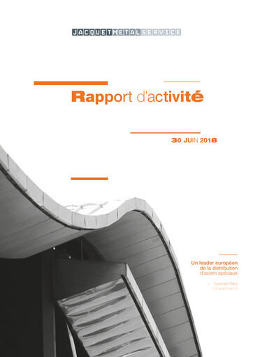 Thumbnail Jacquet Metals Half-year Report 2018