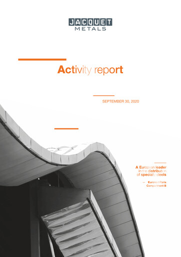 Thumbnail Jacquet Metals Quarterly Report 2020-q3