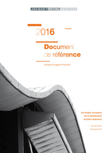 Thumbnail Jacquet Metals Universal Registration Document 2016