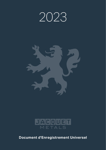 Thumbnail Jacquet Metals Universal Registration Document 2023