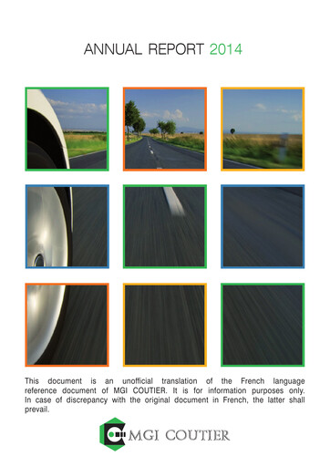 Thumbnail Akwel SA Annual Report 2014