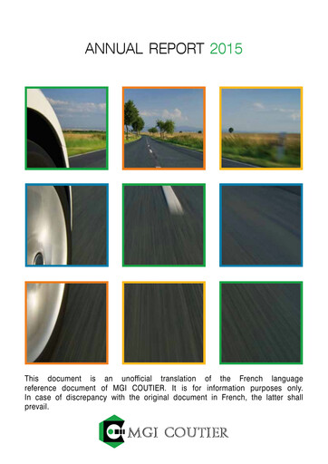 Thumbnail Akwel SA Annual Report 2015