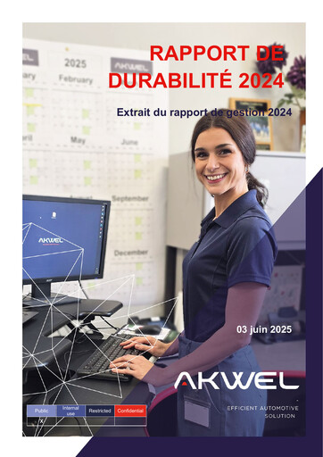 Miniature Akwel SA Rapport de durabilité 2024