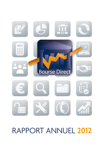 Thumbnail Bourse Direct Annual Report 2012