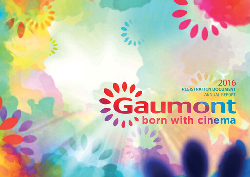 Thumbnail Gaumont SA Universal Registration Document 2016